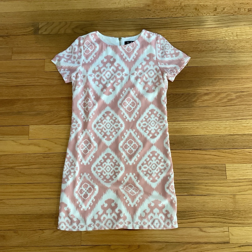 Pink and White Lulus Mini Dress